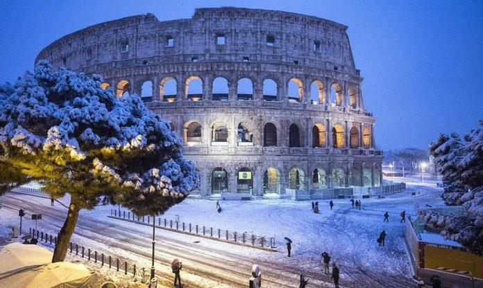 rome in winter